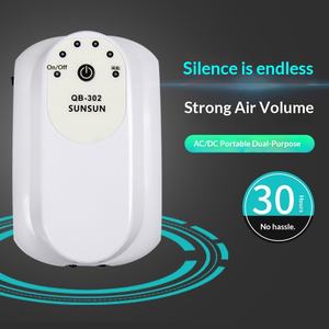ปั๊มออกซิเจนสำหรับ<span class=keywords><strong>ตู้</strong></span><span class=keywords><strong>ปลา</strong></span> SunSun รุ่น QB-301/QB-303 แบบพกพา ใช้ไฟบ้านได้ ชาร์จผ่าน USB ได้ เงียบพิเศษ - Product Image 3