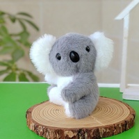 Mini Koala en Peluche Mignon et Doux, Pendentif Porte-clés, Décoration à Suspendre pour Sac à Dos, Jouet en Peluche, Anneau Porte-clés pour Cadeau