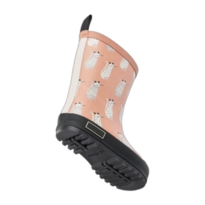 Kinder-Gummistiefel Tuscany Rose, niedliches Katzenmuster, thermisch, wasserdicht, verschleißfest, warmes Futter, rutschfest, bequem, mit Zuglasche - Product Image 1