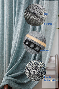 Rèm Vải Tuyn Cho Phòng Khách, Màn Che Cửa Sổ Phòng Khách Mờ Bằng Vải Polyester Lưới Xuyên Thấu - Product Image 3