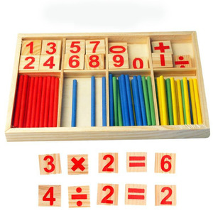 Giocattoli Montessori Fai-da-Te per Bambini Blocchi di Legno Numerati <span class=keywords><strong>Bastoncini</strong></span> per Contare Giochi Educativi di Matematica Regali - Product Image 4