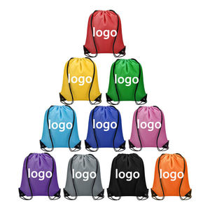 Xincai Wholesale Promotional Custom Waterproof Gym Draw String Polyester Bags Sport Nylon Backpack Drawstring Bag