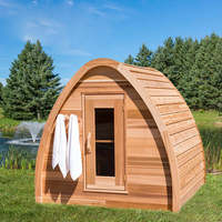 Triangle Sauna Cabine Chauffage Électrique Poêle Extérieur Salle De Sauna En Bois De Cèdre