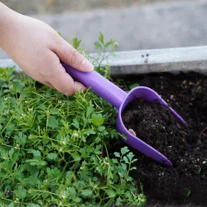 Grosir alat berkebun Mini sekop sekop plastik warna-warni sekop taman untuk menanam berkebun