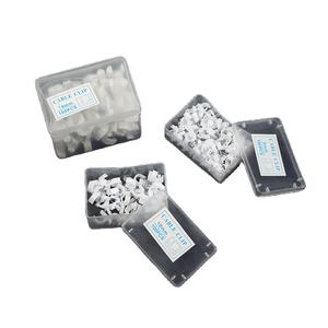 Clip rond en acier inoxydable <span class=keywords><strong>pour</strong></span> filetage des ongles, 10 pièces, 4, 5, 6, 7, 8, 10, 12, 14, 16mm, boucle, clip tubulaire, noir et blanc - Product Image 1