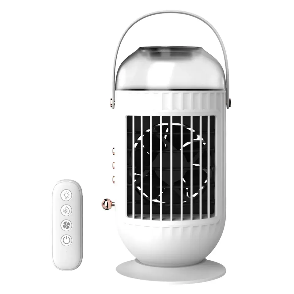 Neue Mini-Luftkühler wiederauf ladbare tragbare Sprüh gerät USB cool Home Office LED Licht Luftkühlung Nebel kleinen Wasser aufbereitung ventilator