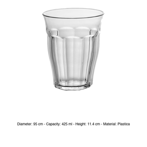 Vaso de Plástico San de 42.5 cl, Modelo M1934, Altura 11.4 cm, Diámetro 9.5 cm - Product Image 3