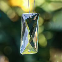 Lustre rectangulaire en verre cristal Belight K9, gravé, sablé, finition polie, design moderne de luxe, tendance