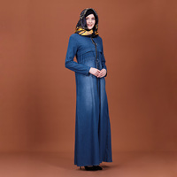 Vêtements pour femmes musulmanes, robe Abaya en denim islamique, design tendance, robes turques, Abayas longues maxi