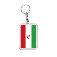 Porte-clés en acrylique personnalisés avec impression numérique, vente en gros, logo personnalisé, pays mexicain, italien, drapeau américain