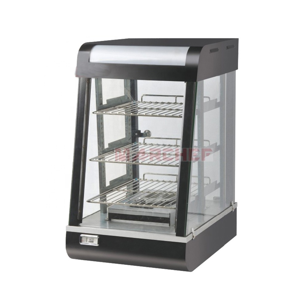 Хорошее качество CE топ продаж Противоударная стеклянная подогреватель для выкладки продуктов