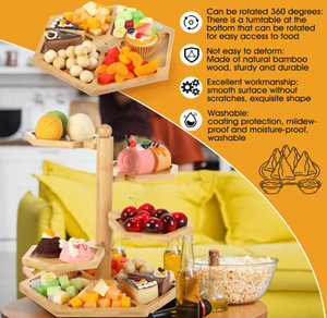 Plateau à fromage en bambou cinq-en-un avec logo personnalisé, grande planche à charcuterie avec plateau coulissant et ensemble de couteaux pour la vente en gros aux restaurants - Product Image 4