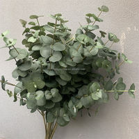 A-082 Veelgebruikte Eucalyptus tak plant bloemstuk enkele kunstmatige eucalyptus bladeren tak steel