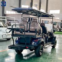 Voiturette de golf électrique 6 places CAMP, 72 volts, moteur 5KW, certifiée CE, chariot utilitaire pour parcours de golf, hôtel, villa - Vente chaude