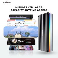 Carcasa de disco duro externo de plástico con interfaz de entrada PCIe con capacidad de 2TB de velocidad USB3.0 de 10Gbps para MacBook para SSD Flash