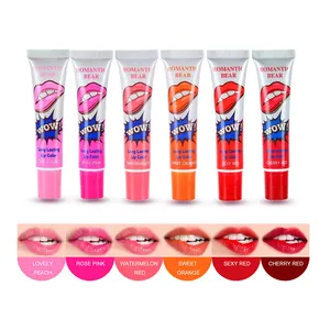 Long Lasting Peel Off Lip Gloss Romantic Bear Wow Peel Off Lipstick Waterproof Permanent Easy Long Lasting Peel Off Lip Gloss