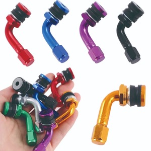 <span class=keywords><strong>Valve</strong></span> de pneu à vide en alliage d'aluminium PVR32, <span class=keywords><strong>valve</strong></span> à visser, 90°, PVR32, compatible avec les pneus sans chambre à air pour voitures, motos, véhicules électriques - Product Image 1