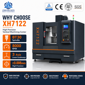 Centro de Mecanizado Vertical Compacto XH7122 Directo de Fábrica, Fresadora CNC BT30 para Mecanizado de Moldes de Aluminio y Acero - Product Image 1