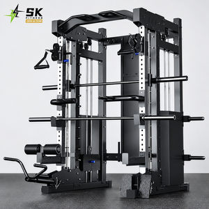 เครื่องฝึกอเนกประสงค์ SK รุ่น Smith Machine Cable Crossover รับน้ำหนักได้ 140 กก. ผลิตจากเหล็กกล้า อุปกรณ์ออกกำลังกายเชิงพาณิชย์สำหรับยิมและฟิตเนส รุ่น SK-EM993A - Product Image 1