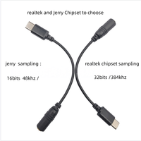 Câble audio personnalisé Jerry/Realtek Type C vers 3,5 mm TRRS femelle pour microphone, appareil photo reflex numérique, tablette