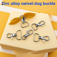 Mousqueton à bouche de poisson en alliage de zinc haute élasticité, norme européenne, pour bagages, porte-clés de poupée, accessoire de bijouterie DIY