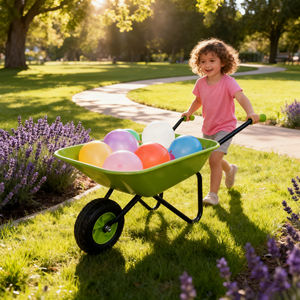 Carriola per Bambini Divertente e Compatta da 5kg, Carrello da Giardino per Cortile e Sabbiera - Product Image 2