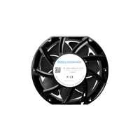 Ventilateur axial miniature DC WELLSUNFAN FD017251 de 6 pouces, 48V/24V/12V, refroidissement sans balais, 172x150x51mm, roulement à billes pour boîtier d'ordinateur
