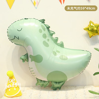 Ballons en forme d'animaux de dessin animé, ballons en feuille d'aluminium, pingouin, lion, dinosaure, baleine, licorne, chat, ours, décoration de fête d'anniversaire pour enfants