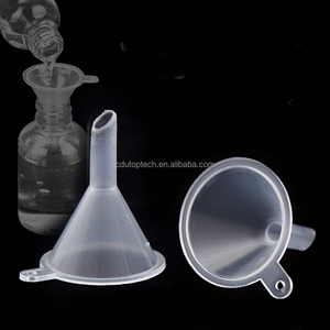 Em estoque Funil De Plástico Pequeno, plástico transparente Mini Funis para Ciência Lab Garrafa De Enchimento Líquido, óleos essenciais, Perfume - Product Image 5