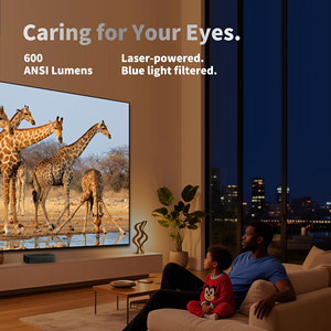 Reemplazo gratuito Wupro/ODM <span class=keywords><strong>G3</strong></span> <span class=keywords><strong>Mini</strong></span> Proyector portátil 600ANSI lúmenes 1080p FHD 1000:1 Relación de contraste Proyector láser de tiro corto - Product Image 4