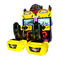 Simulateur vidéo de course de voitures HD à 2 joueurs Machine de jeux à pièces en métal durable