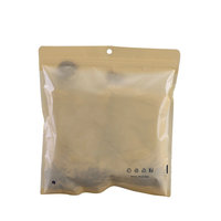 Impression de logo personnalisé Vêtements Maillots de bain Chaussettes Emballage Sac à fermeture éclair en plastique mylar transparent avec trou Accessoire de mode