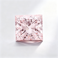 Diamants roses cultivés taille princesse en 1 ct, 2 ct et 3 ct, VS à VVS, certifiés IGI pour la fabrication de bijoux avec un excellent éclat
