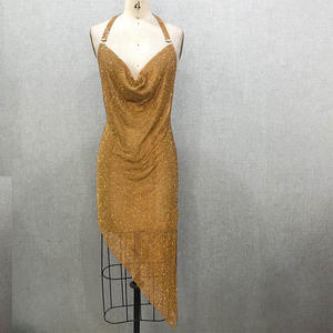 <span class=keywords><strong>ชุด</strong></span>ราตรีคอนกฮูกทำจากอะลูมิเนียมประดับคริสตัลพลอยเทียมตาข่ายสำหรับงานเลี้ยงใน2024 - Product Image 4