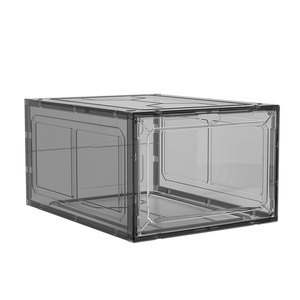 Transparent magnetic shoe boxes, dormitory shoe <b>racks</b>, basketball shoe and sports shoe storage boxes, stackable dustproof shoe - Product Image 5