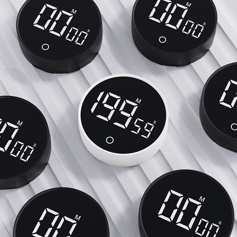 LED Screen Digital Timer Smart Desk Electronic Timer Gym Countdown Can Hung and Tabletop Student Timing Kitchen Pomodoro Timer