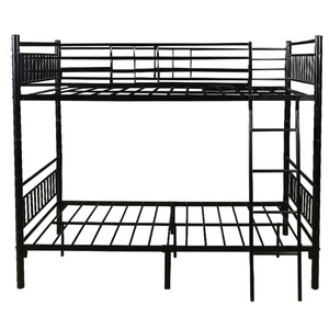 Home Steel Metal <strong>Bed</strong> Frame Iron Rod Bedroom Furniture <strong>Bunk</strong> Stairs <strong>With</strong> Drawer Bunker Queen <strong>Slide</strong> Without Footboard 9 Leg - Product Image 2