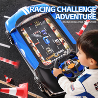 Jeu d'aventure de course multifonctionnel, jouet éducatif électrique de simulation de conduite, volant de voiture interactif musical pour enfants