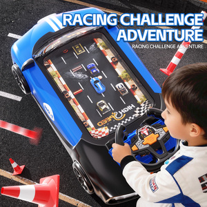 Jeu d'aventure de course multifonctionnel, jouet éducatif électrique de simulation de conduite, volant de voiture interactif musical pour enfants - Product Image 2