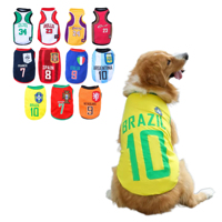 Maillot de basket multicolore pour animaux de compagnie, gilet athlétique professionnel pour chien, vêtements de sport doux et respirants pour chiot, pour tenues d'été
