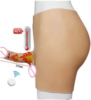 Universeller Tragbarer Flüssigsilikon Wasserdichter Strap-On Dildo mit Kabelloser Fernbedienung Vibrator für Frauen
