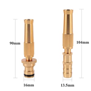Brass <b>Quick</b> <b>Connector</b> Spray Nozzle Water Gun Brass High Pressure Direct Spray Hose Adjustable Pressure Garden Sprinkler - Product Image 2