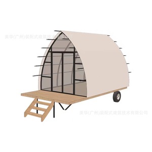 Meihua Outdoor Mobile Horse Carriage <b>Tent</b> 6-8 Person One Bedroom One Living Room Four Season Waterproof Oxford Cloth Extended - Product Image 5