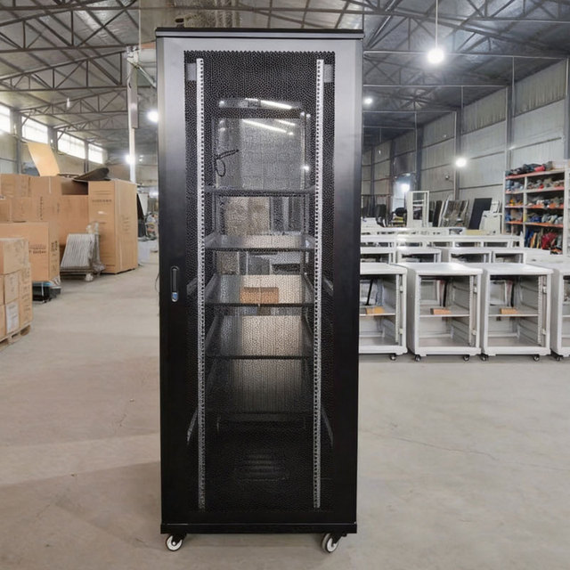 OEM ODM Customized Steel Server Rack 42U 19" Network Cabinet with Perforated Doors for Large Projects in Stock