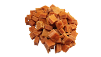 Friandises pour chiens OEM : Cubes de poulet sandwich, à base de céréales, pour digestion sensible, nettoyage des dents, additifs, certifiées HACCP, BRC, IFS, en promotion