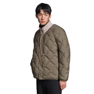 New style lightweight soft puffer jacket men custom down coats