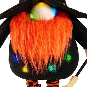 Decoraciones de Halloween: Araña, Muñeco Luminoso Telescópico de Anciano sin Rostro, Escoba, Sombrero Alto, Adornos de Bruja - Product Image 5