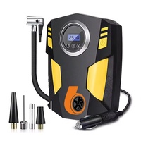 Gonfleur de pneus de voiture numérique multifonctionnel Mini compresseur d'air sans fil rechargeable avec écran LED Outil d'urgence Pompe à air de voiture