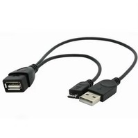 Câble de disque Flash hôte Micro USB 2.0 OTG avec charge d'alimentation USB pour tablette Android Samsung/HTC/Nexus/LG