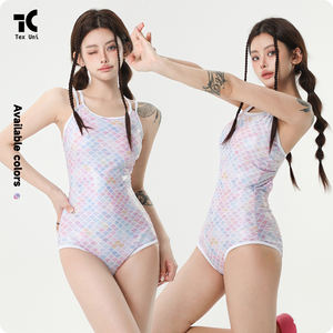 Triángulo <span class=keywords><strong>de</strong></span> una pieza conservador 2024 natación dedicado <span class=keywords><strong>entrenamiento</strong></span> profesional carreras traje <span class=keywords><strong>de</strong></span> baño <span class=keywords><strong>de</strong></span> aguas termales Tankinis a rayas onduladas - Product Image 4